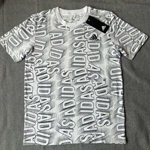 Adidas Youth Boy’s All Over Print T-Shirt New
